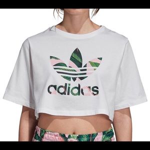 Adidas short sleeve crop